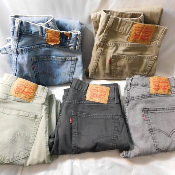 Levi's Jeans 505 Quantity of 5 Pairs Men's Sizes - Picture 1 of 8